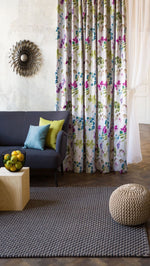 TRELLISE floral Custom Made Curtains