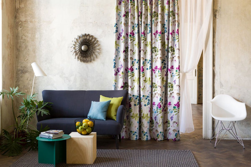 TRELLISE floral Custom Made Curtains