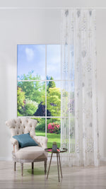 WAIKIKI Floral Custom Made Curtains - sheer