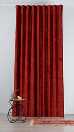 Collaroy Terracotta velvet Custom Made Curtains
