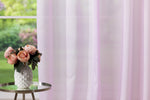 FOGGIA Pink Custom Made Curtains - sheer