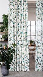 PMAUI Floral Custom Made Curtains - sheer