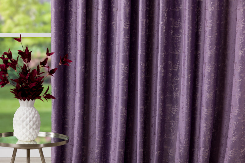 Roseville Purple custom made curtains