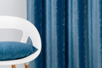 Roseville blue velvet Custom Made Curtains