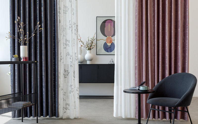 Roseville grey velvet custom made curtains