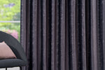 Roseville grey velvet custom made curtains