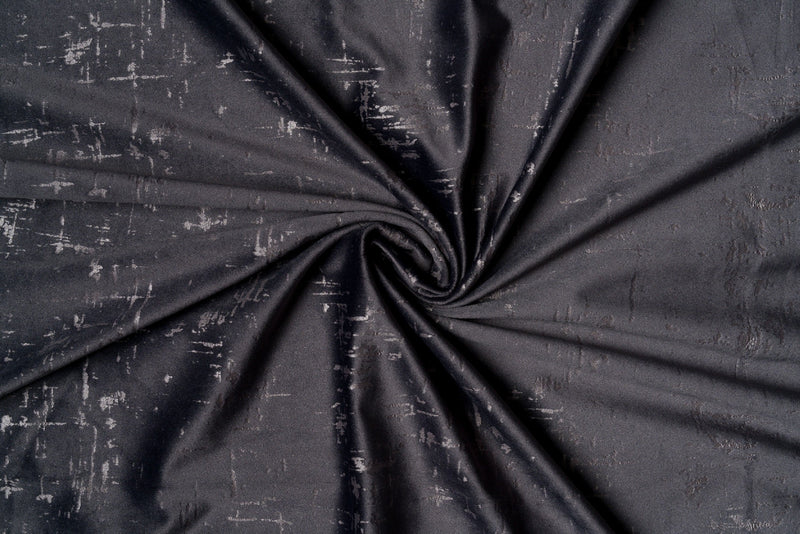 Roseville grey velvet custom made curtains