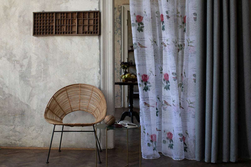 SHOYO Floral Custom Made Curtains - sheer