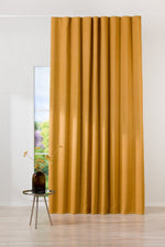 Curl Curl Mustard custom made curtains