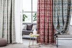 Riverview Burgundy custom made curtains