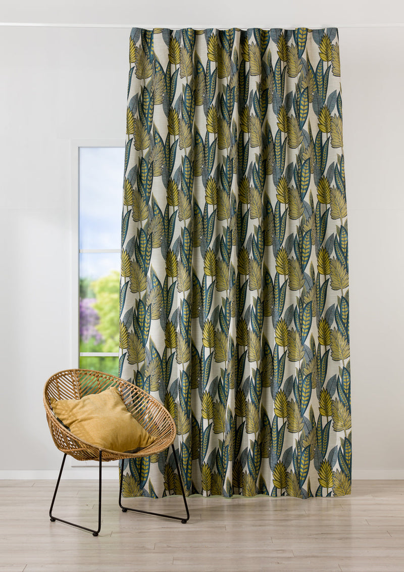 Pymble Turquoise Floral custom made curtains