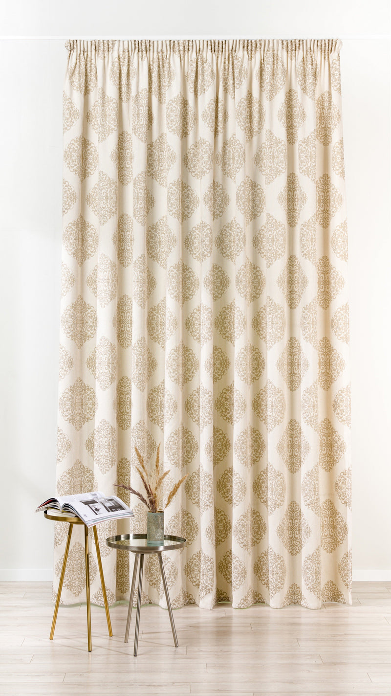 Gordon beige Custom Made Curtains