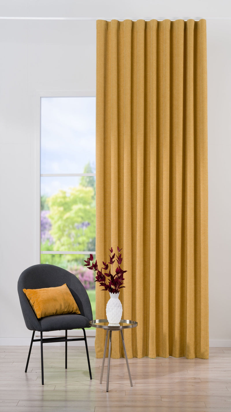 St Ives mustard Custom Made Curtains