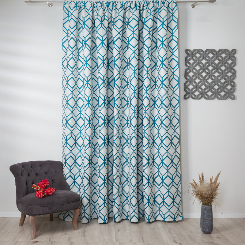 Killarney Blue Custom Made Curtains