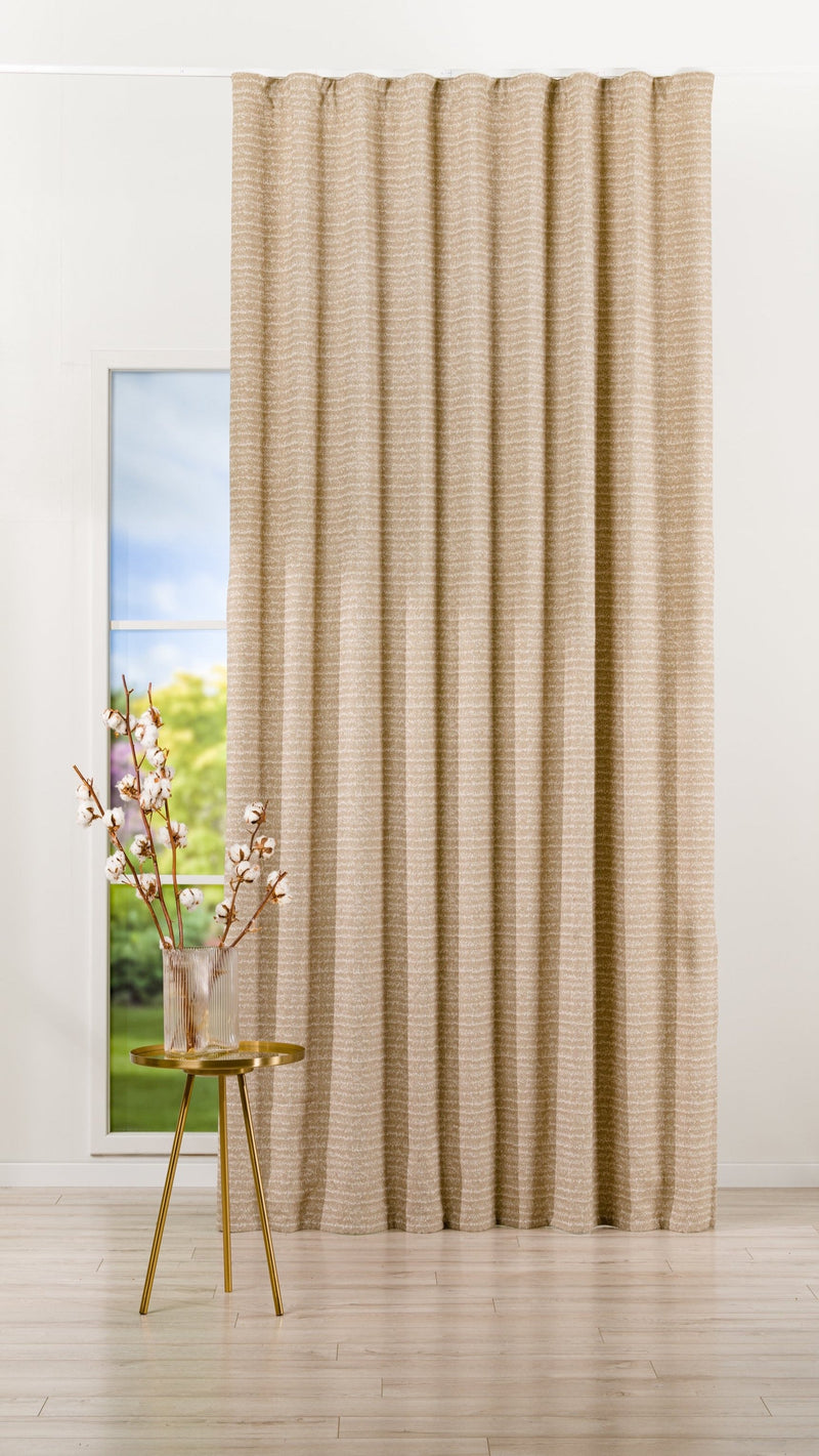Longueville beige Custom Made Curtains