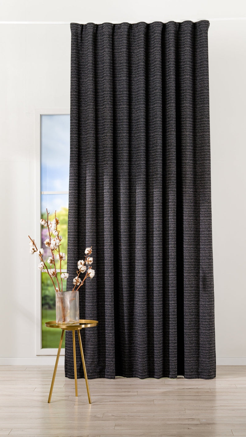 Longueville dark grey Custom Made Curtains