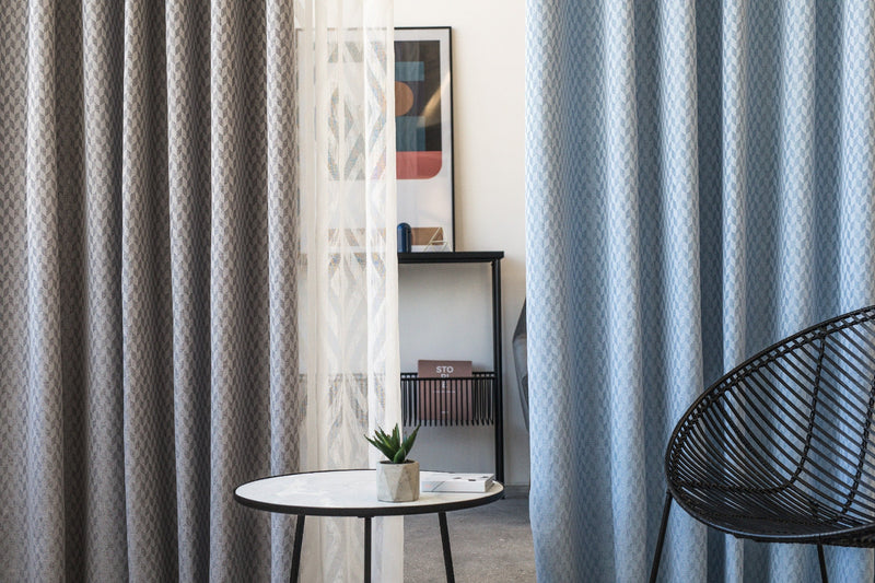 Normanhurst Blue custom made curtains