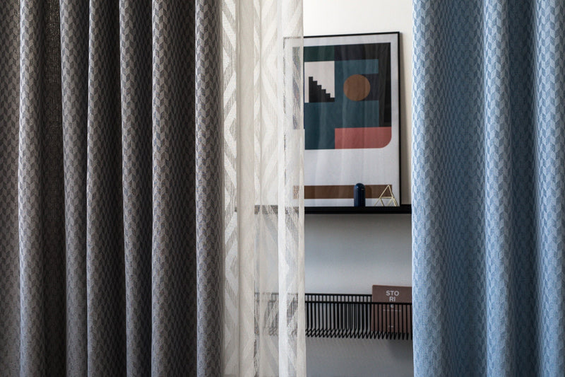 Normanhurst Blue custom made curtains