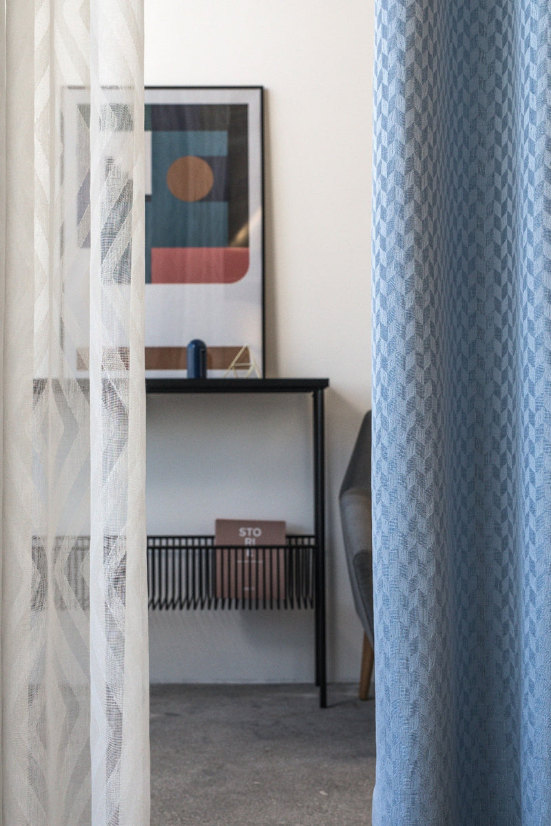 Normanhurst Blue custom made curtains