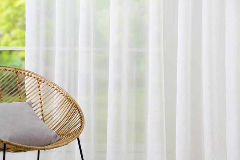 ZEPHYRA white Custom Made Curtains - Sheer