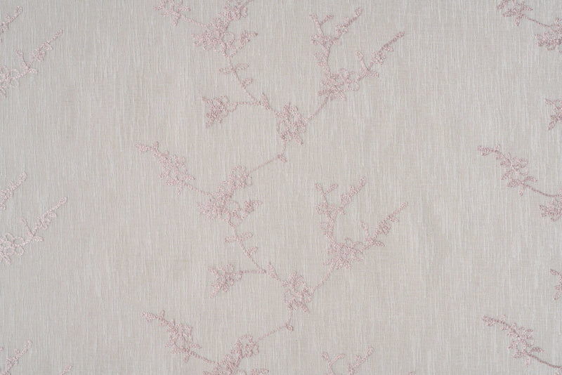 AFRODITA Pink floral Custom Made Curtains - sheer