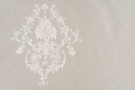 AYMARA Cream Floral Custom Made Curtains - sheer
