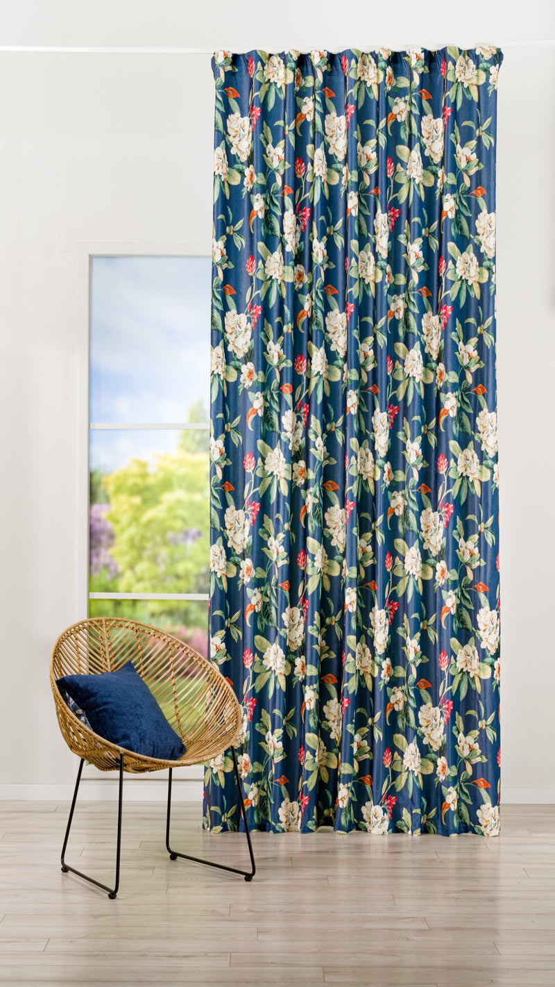 KERIDA floral velvet Custom Made Curtain