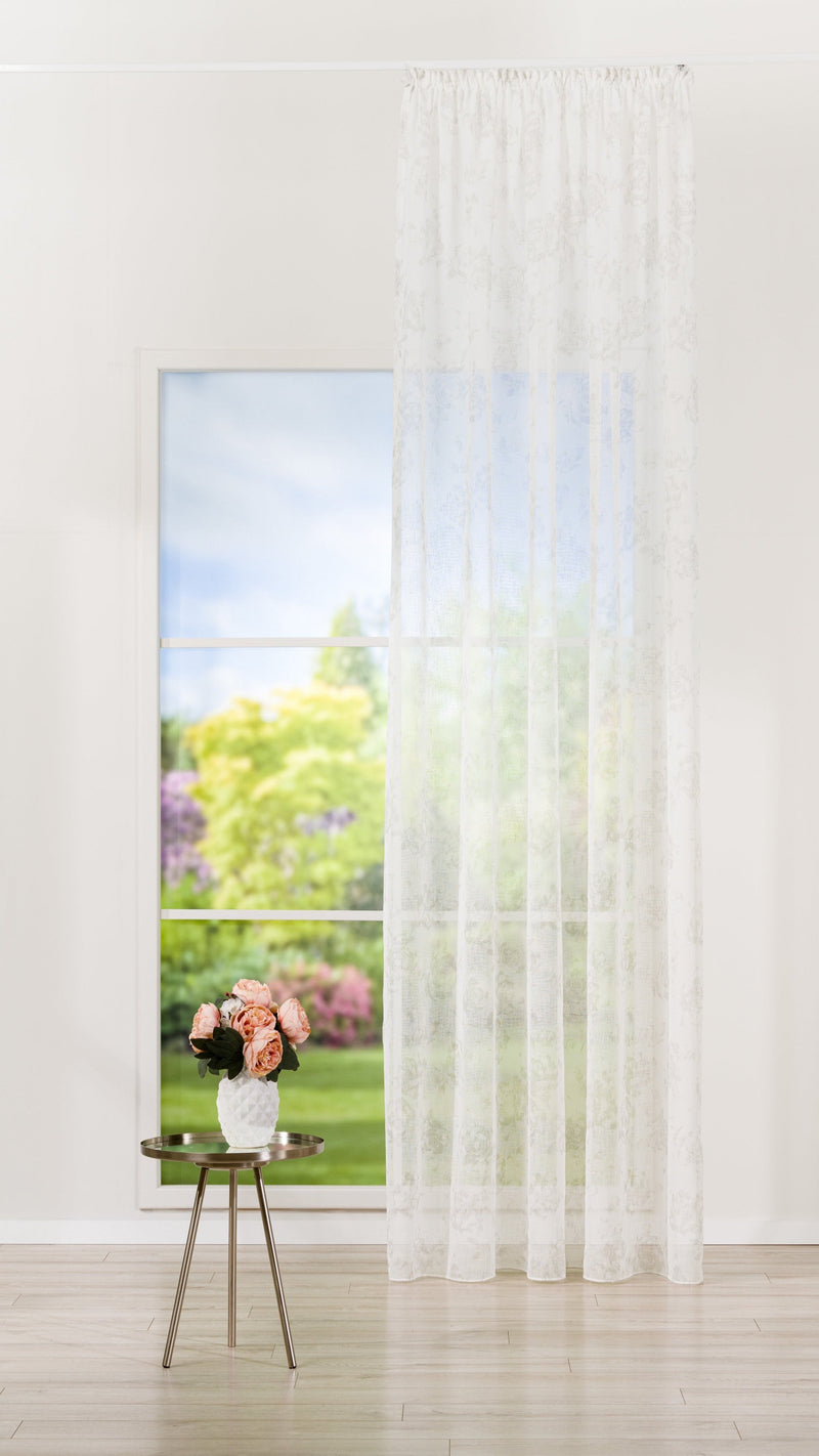 MYTH floral sheer Custom Made Curtains
