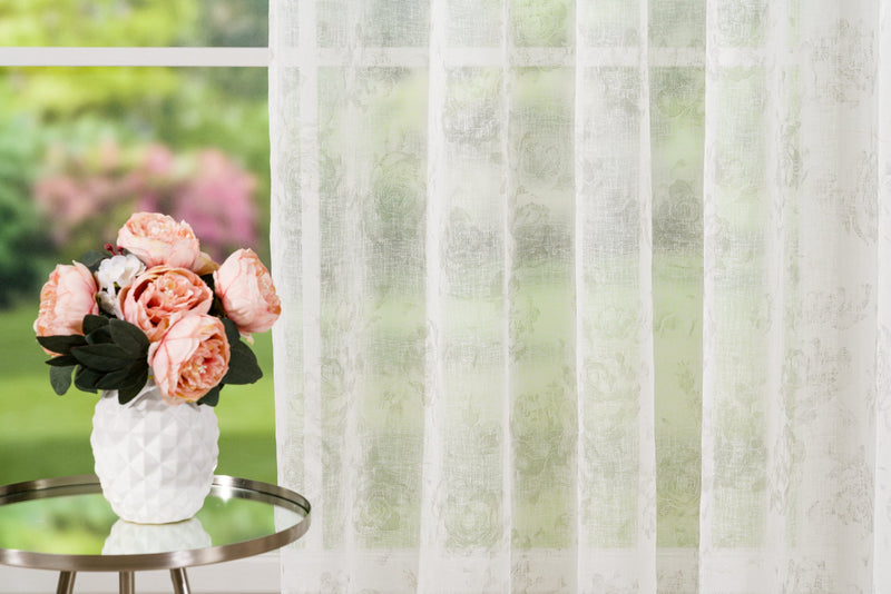 MYTH floral sheer Custom Made Curtains
