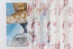 PATRICIA Purple floral Custom Made Curtains - sheer