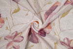 PATRICIA Purple floral Custom Made Curtains - sheer