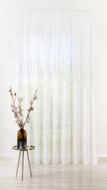 PAVLOVA Beige Custom Made Curtains - sheer