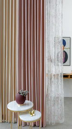 Dee Why cream velvet custom made curtain