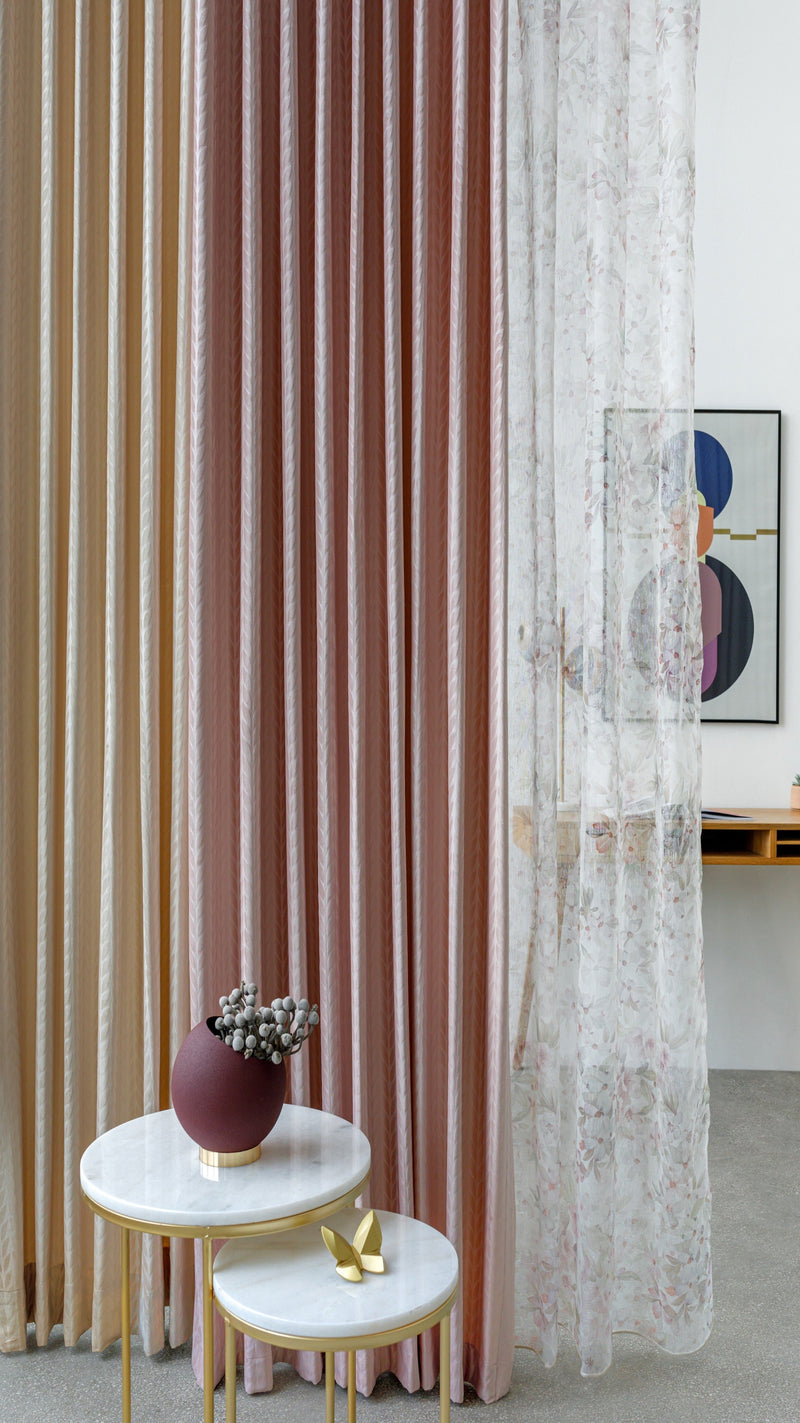 Dee Why cream velvet custom made curtain