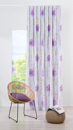 TAHITI purple floral Custom Made Curtains