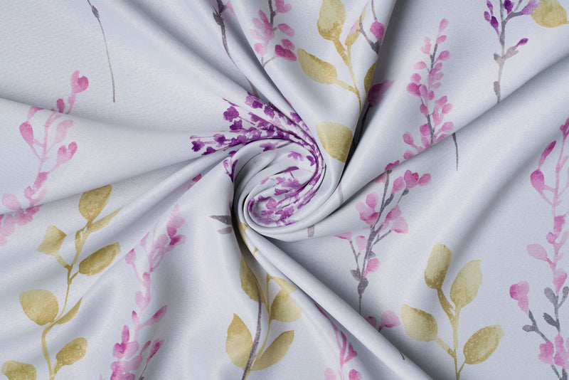 TAHITI purple floral Custom Made Curtains