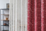 Morning Bay Red custom made curtain