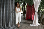 Morning Bay Red custom made curtain