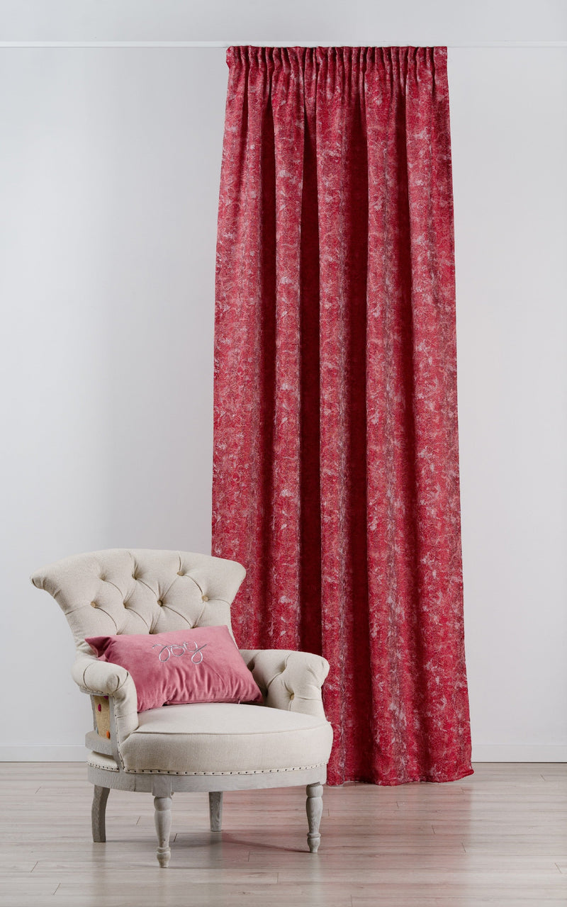 Morning Bay Red custom made curtain