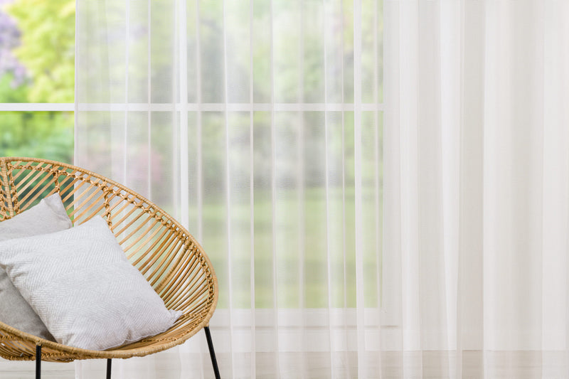 ZINIO Grey light Custom Made Curtains - sheer