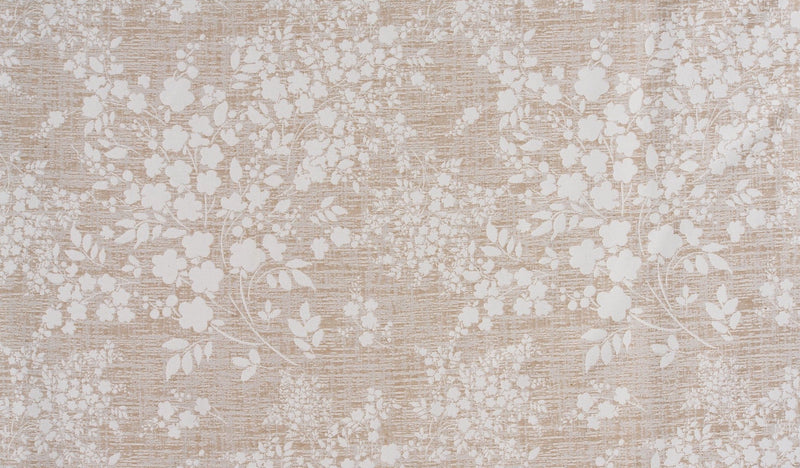 Waitara beige floral Custom Made Curtains