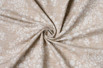 Waitara beige floral Custom Made Curtains
